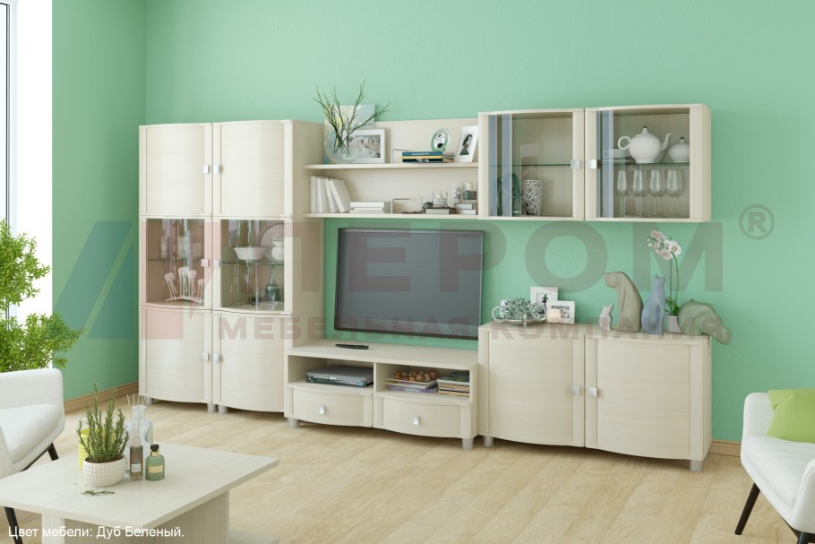 Стенка Оливия Лером беленый дуб