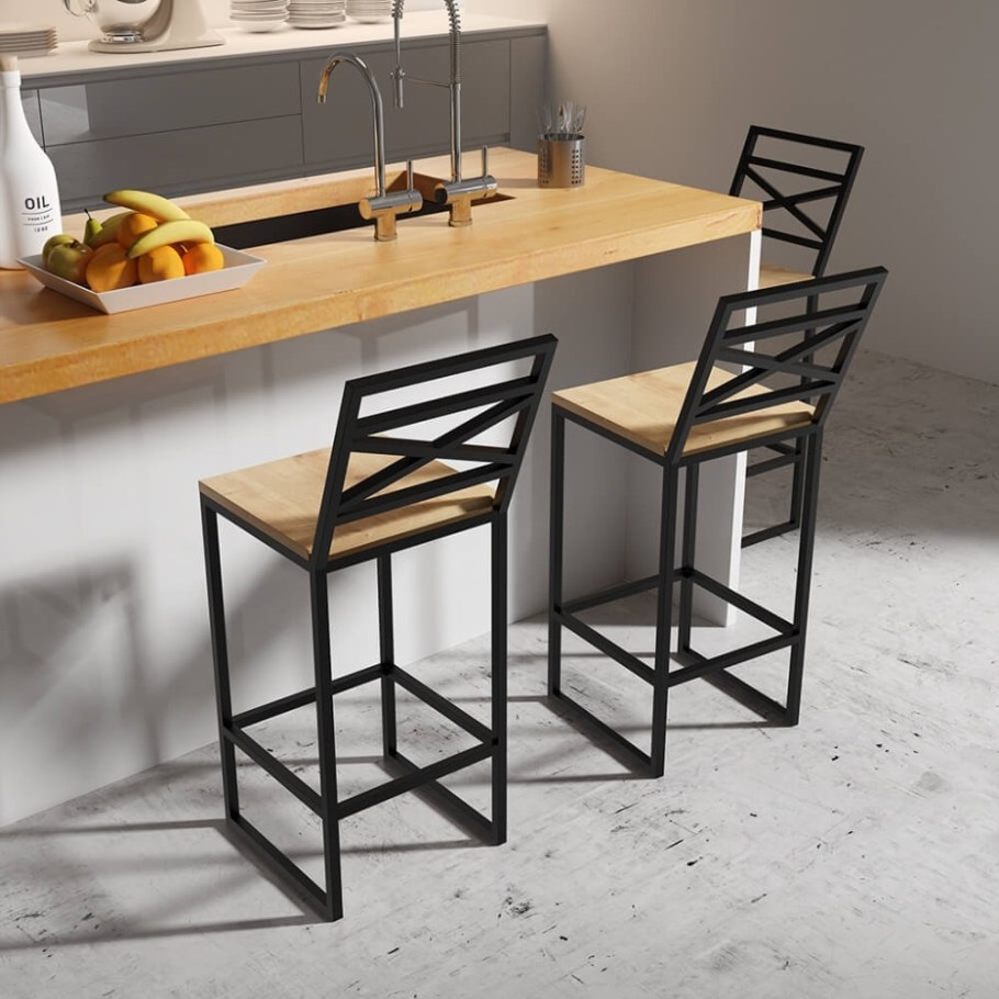 Табурет Хокер лофт стальной