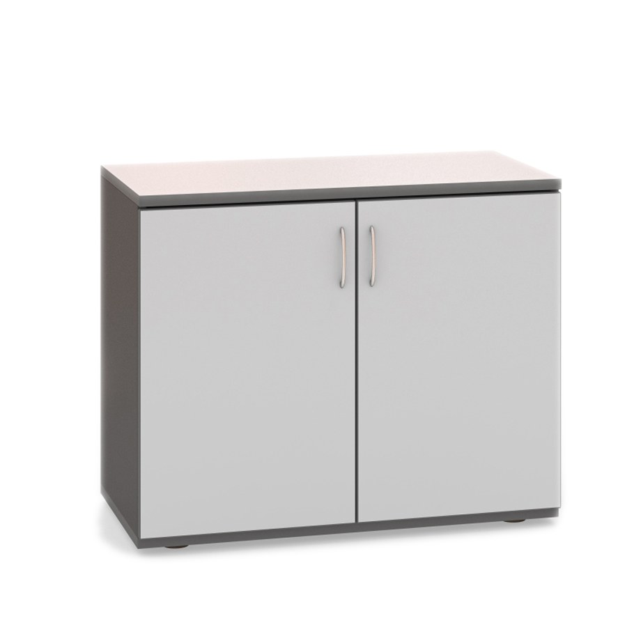 Шкаф низкий f6с-01(351817) бук/серый СПЕЦМЕБ sh_unika