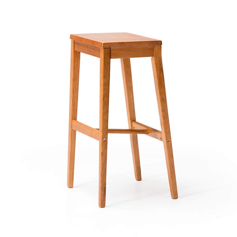 Деревянный табурет барный 75 см