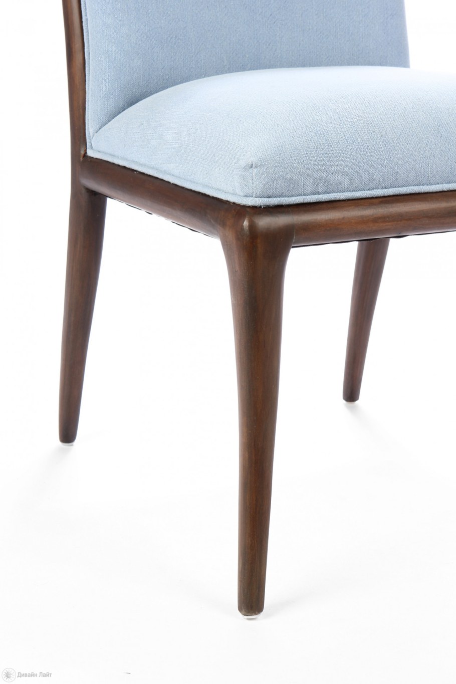 Стул голубой с коричневым