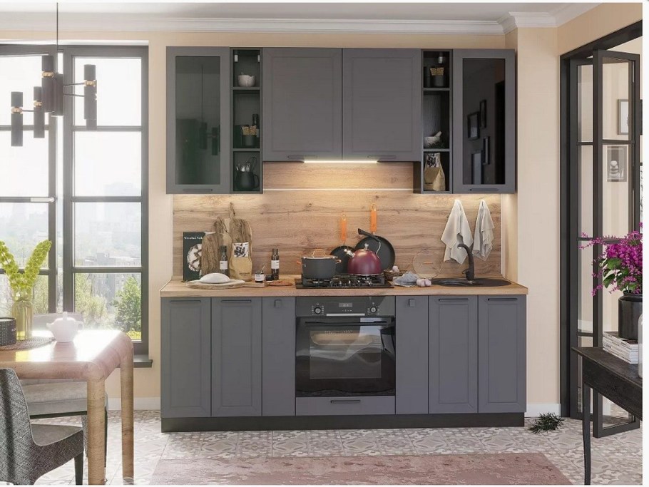 Кухня Глетчер маренго Силк