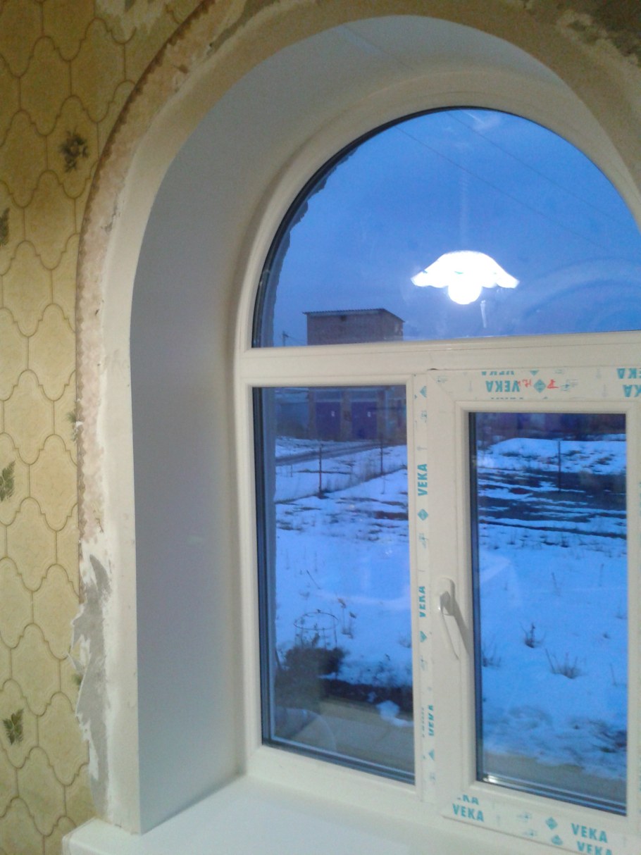 Арочные откосы на окна