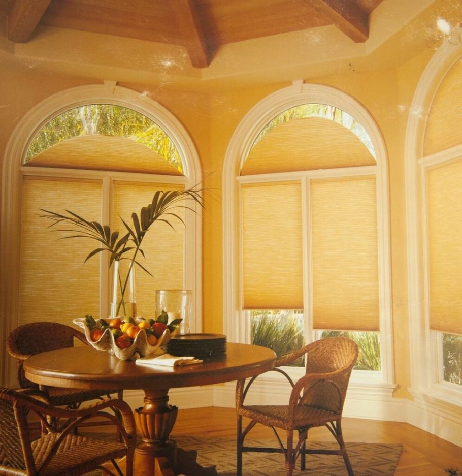 Ролл шторы на арочные окна