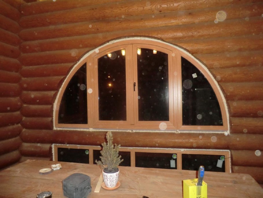 Отделка арочных окон