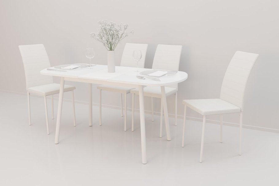 Стол хофф белый кухонный