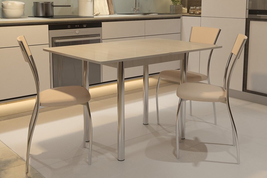 Стол кухонный бежевый