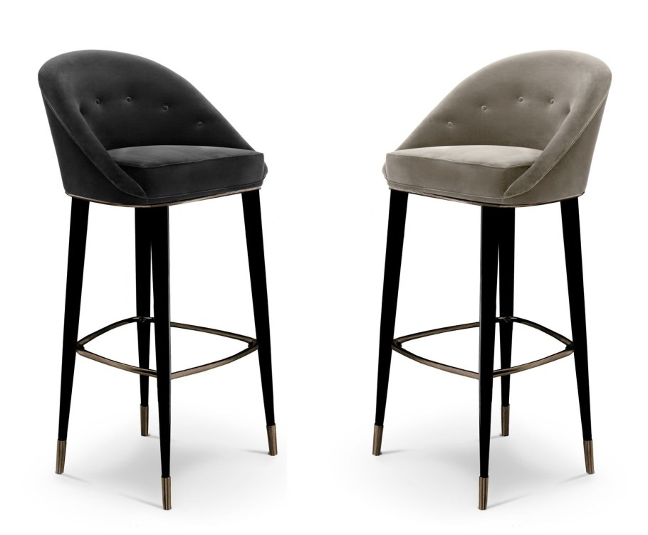 Oliver стул барный (Barkhat-m11) опора конус, чёрный