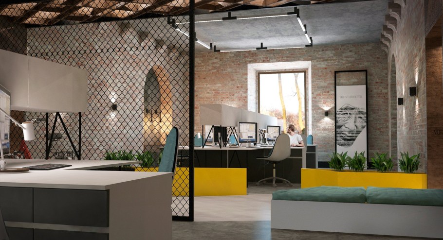 Опен Спейс в стиле лофт