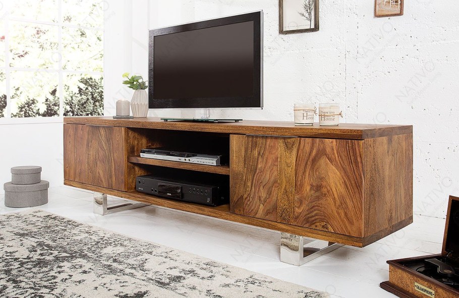 Тумба под ТВ дерево современная