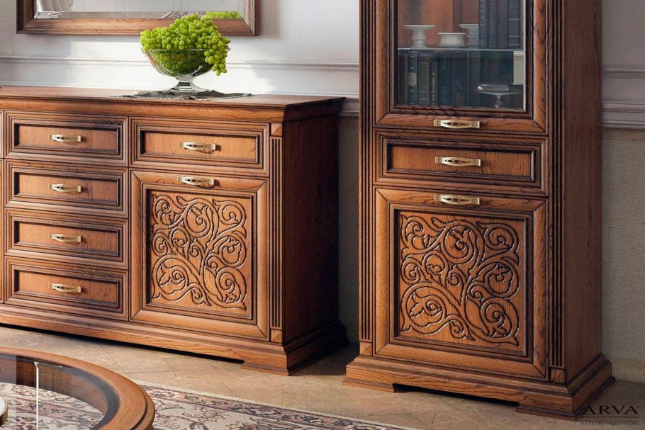 Гостиная из массива дерева ясеня