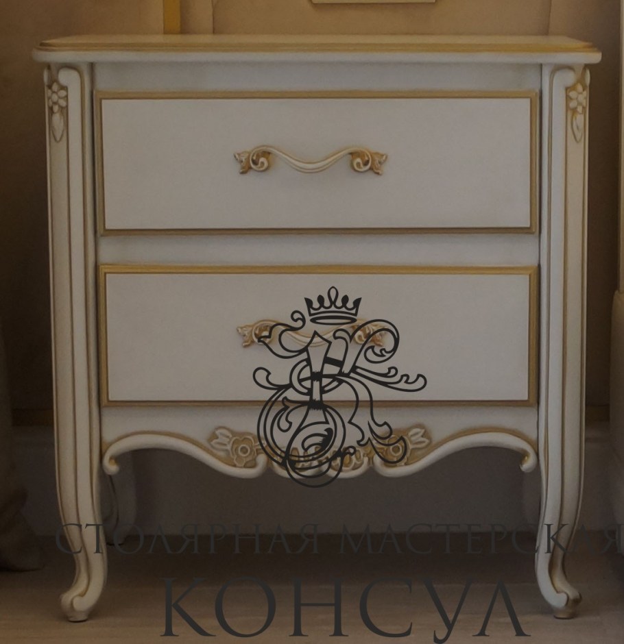 Тумба прикроватная с патиной