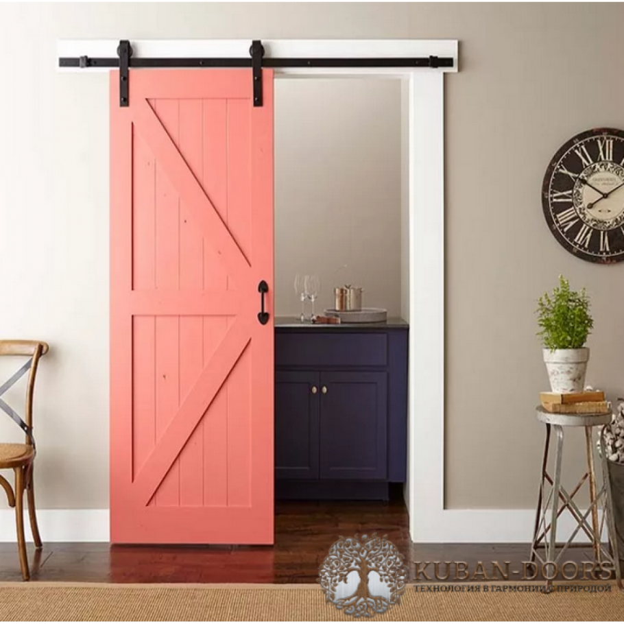 Амбарная откатная дверь лофт