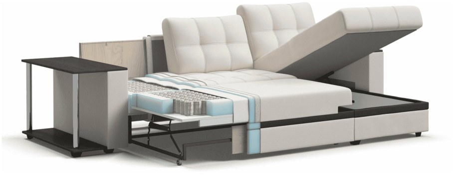 Диван Атланта НПБ рогожка Malmo бежевый