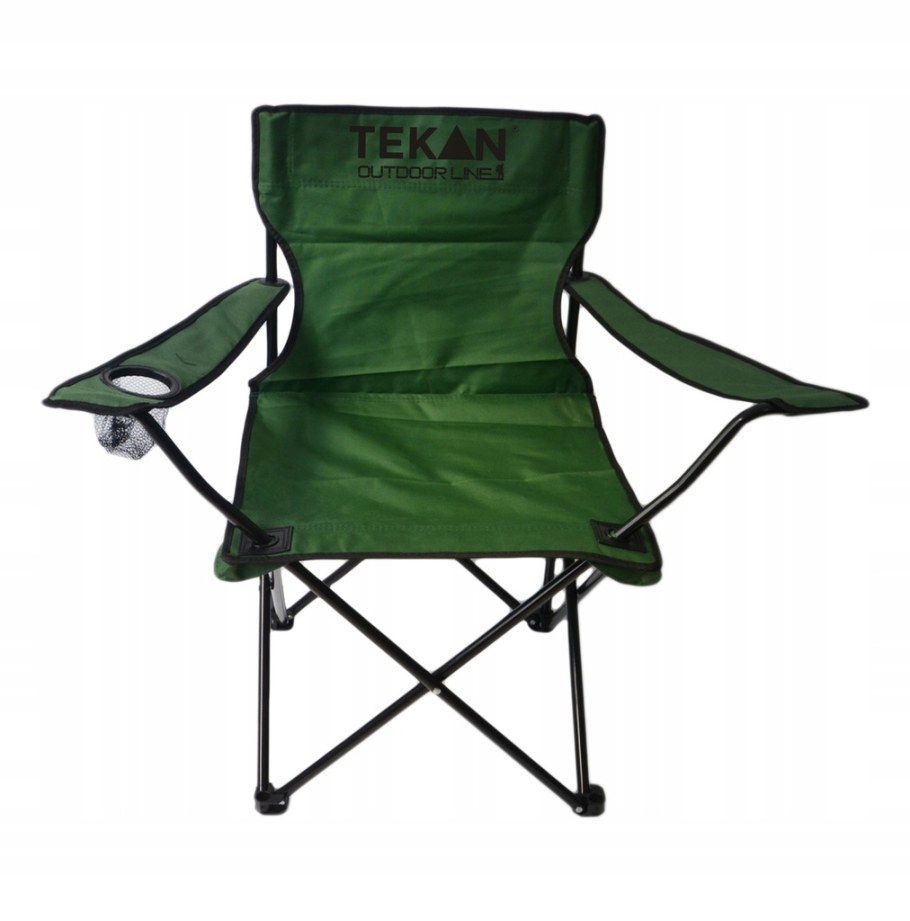 Табурет металлический складной 28*33*34см зеленый туристический FC-17054