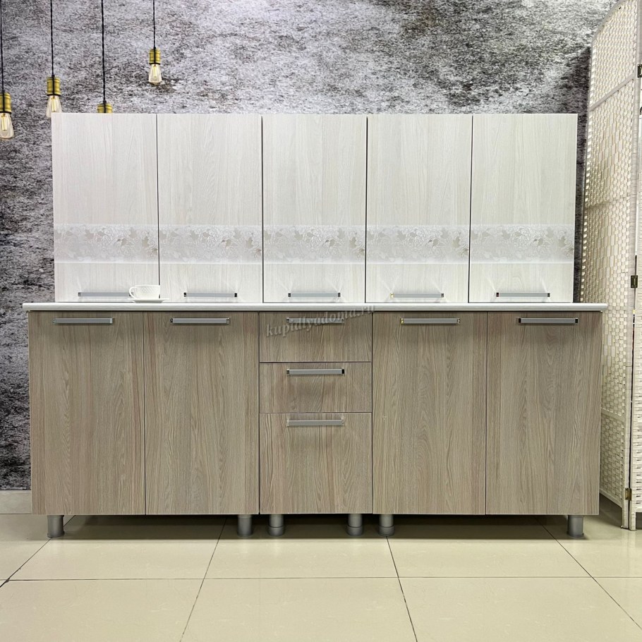 Кухня Амели ясень белый