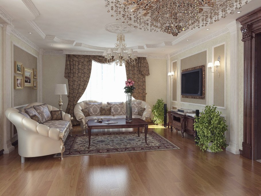 Гостиная в классическом стиле