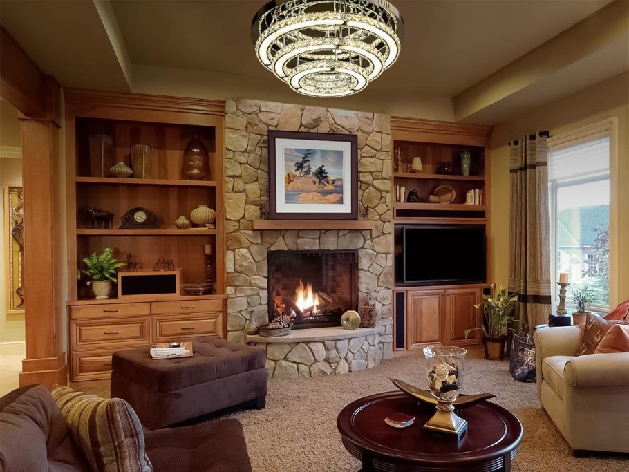 Гостиные с камином