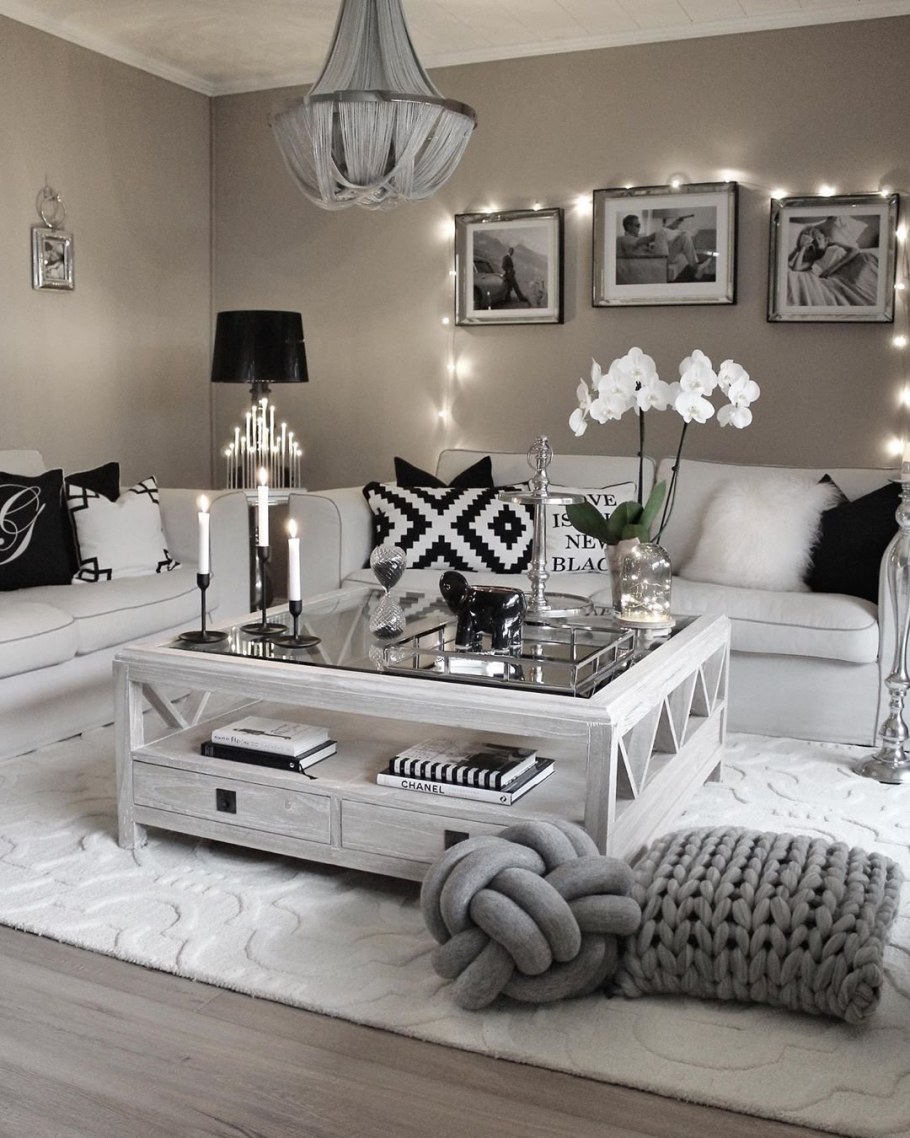 Декор белой комнаты