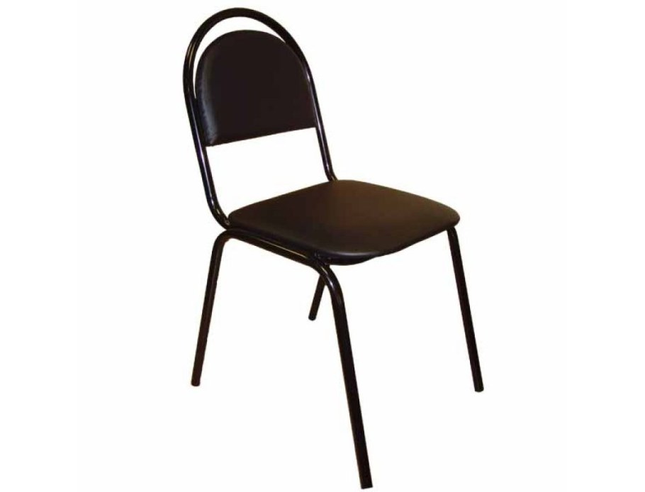 Стул см-7 кожзам черный