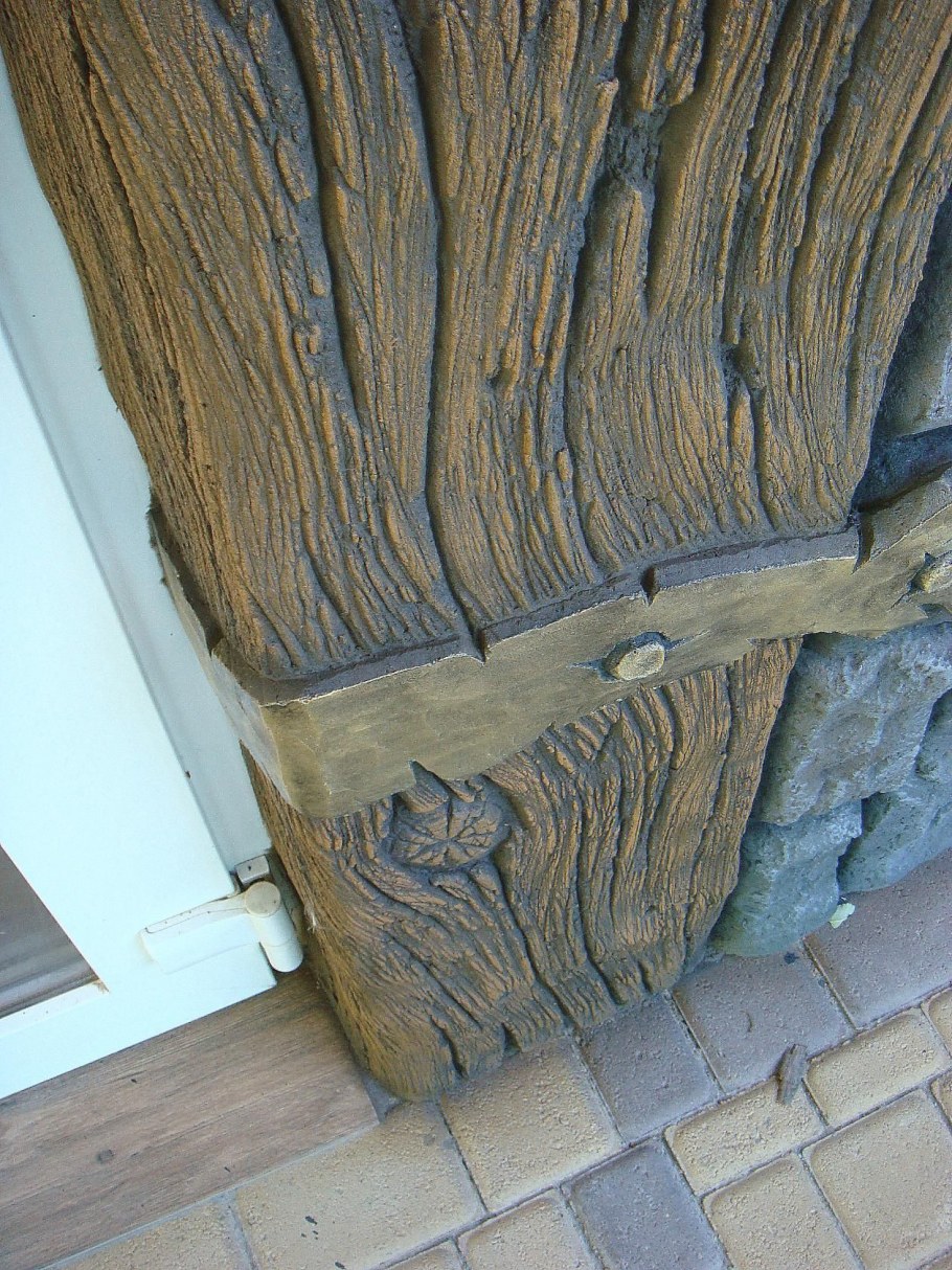 Имитация дерева из бетона