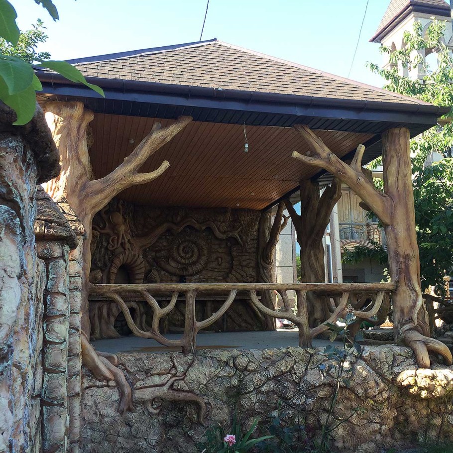 Арт бетон беседки из артбетона