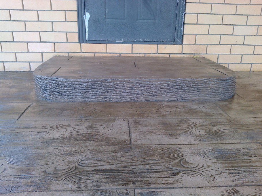 Имитация доски из бетона