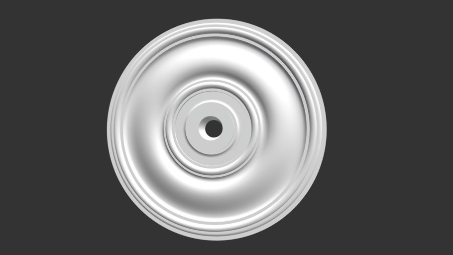 Гипсовая розетка гладкая srt25