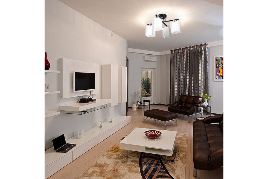 Гостиная комната неправильной формы