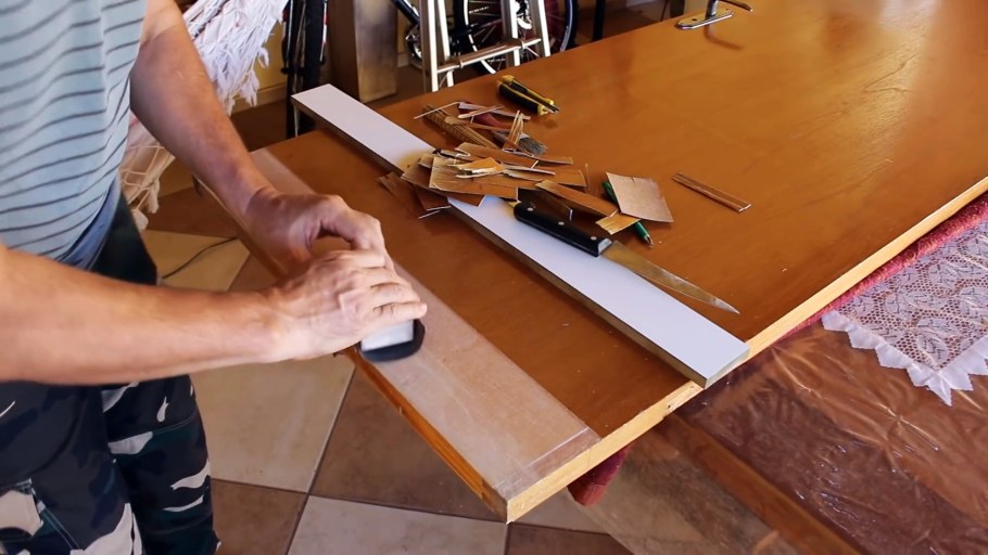 Обрезка шпона