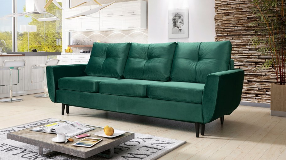 Диван Elsa зеленый раскладной