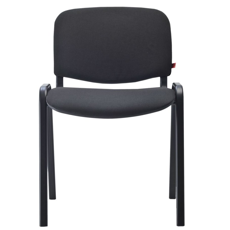 Стул fa_ECHAIR Rio (изо) чёрн, ткань серая с-38/ТК-3