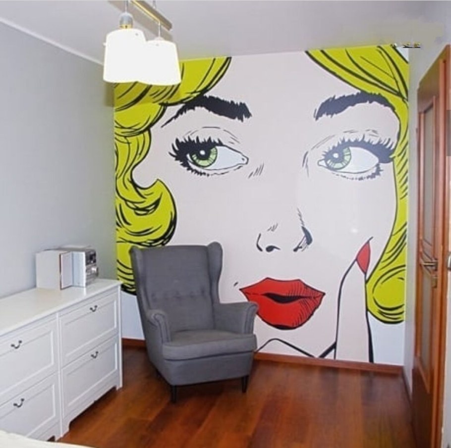 Фотообои в стиле поп арт