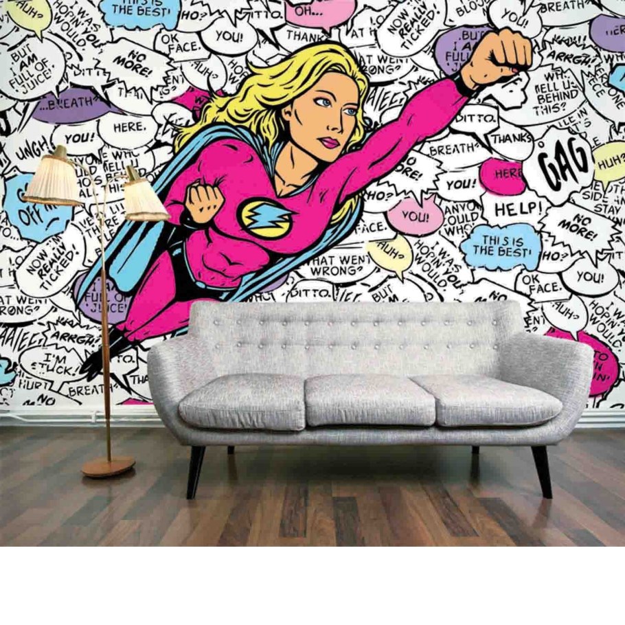 Фотообои в стиле поп арт