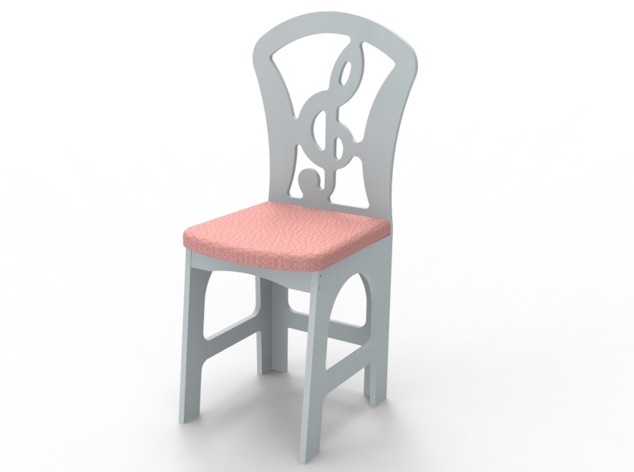 Стул детский "скрипичный ключ" н34