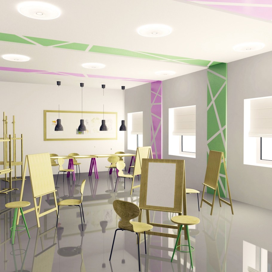 Современный кабинет изо