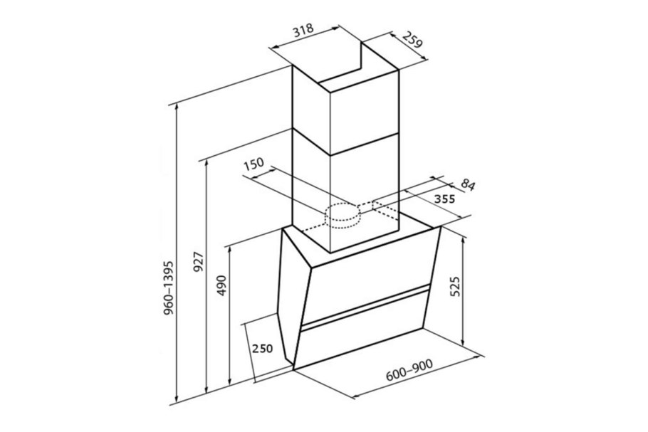 Вытяжка korting KHC 99080 GN