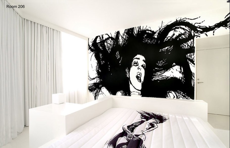 Черно белый арт на стену