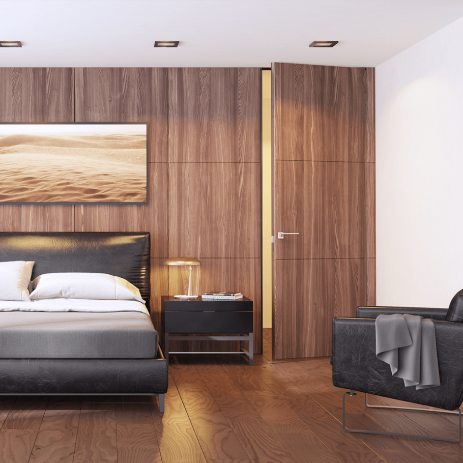 Шпонированные стеновые панели