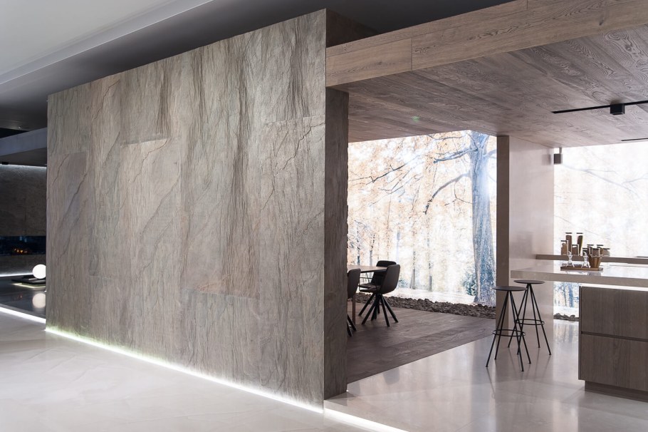 Каменный шпон Mystic White