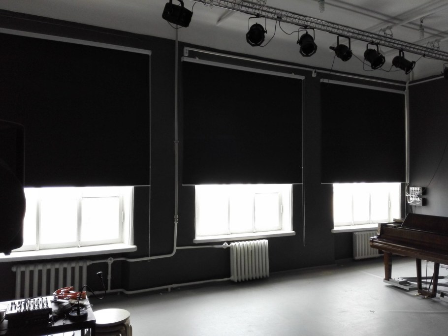 Темные рулонные шторы Blackout