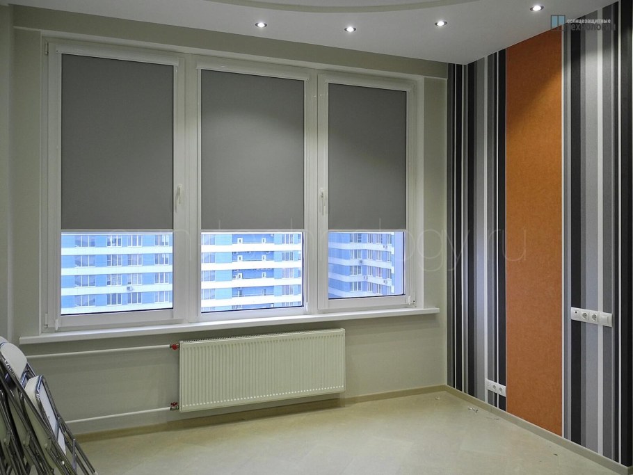 Рулонно-кассетные шторы на окна Blackout