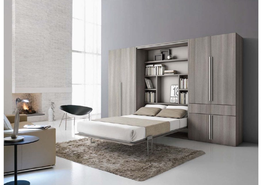 Кровать трансформер серая