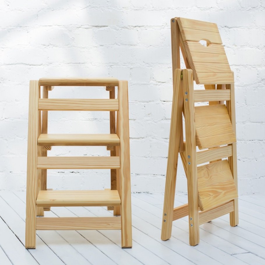 Стремянка икеа деревянная складная