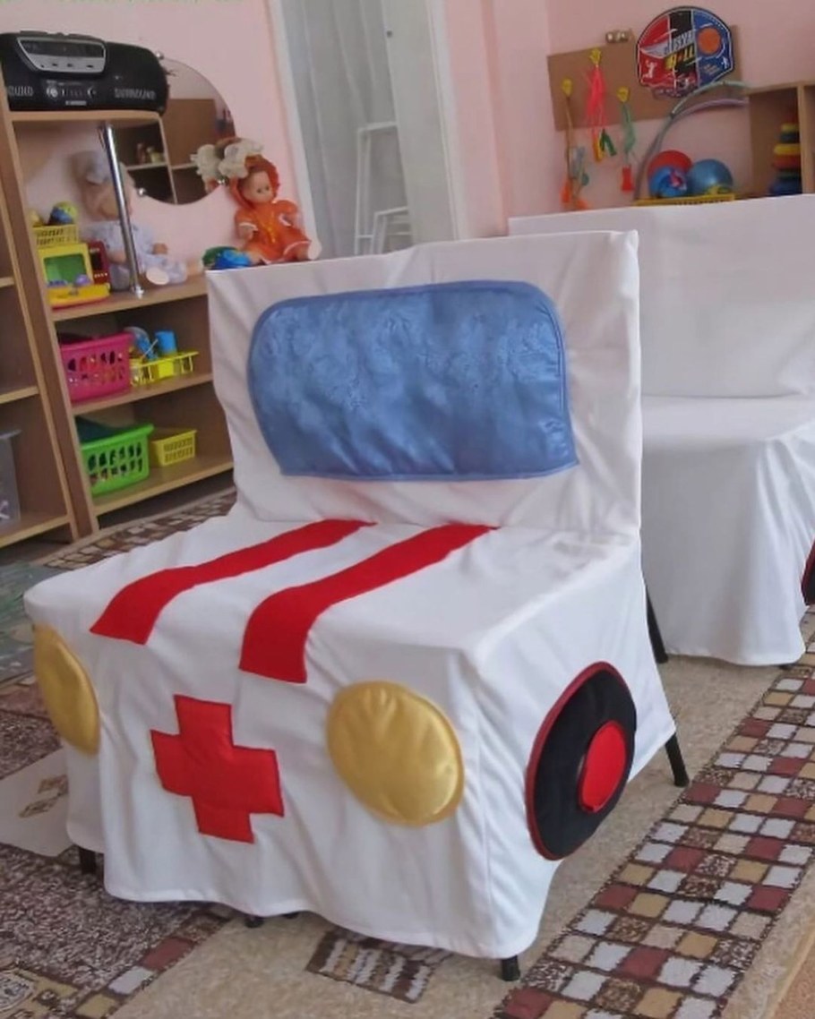 Чехлы на стулья в детский сад для игр