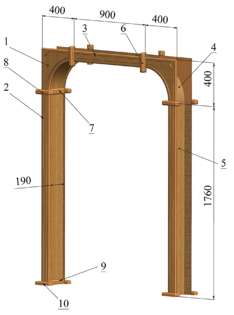 Арки межкомнатные толщина проёма от230мм