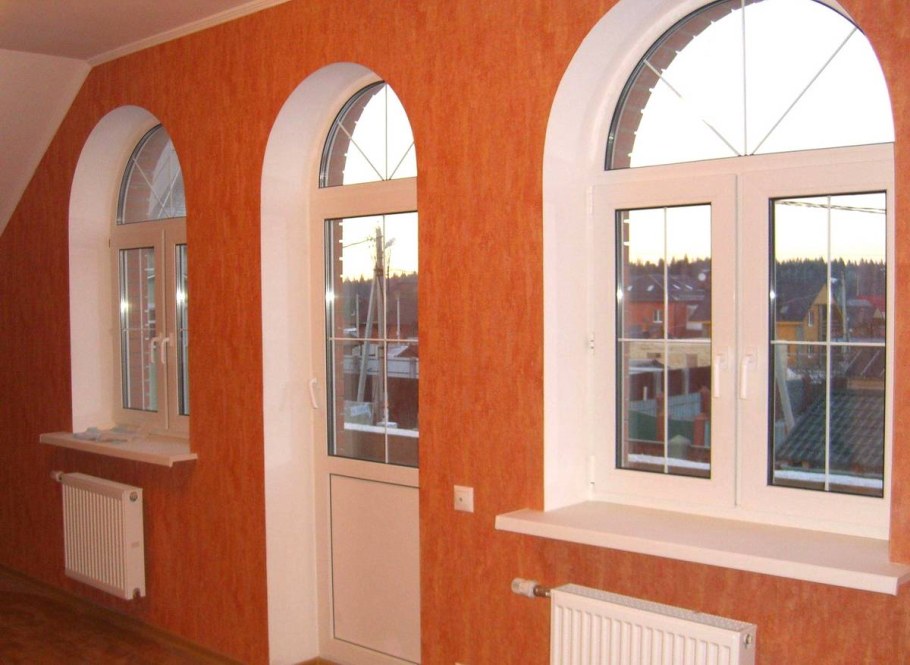 Арочные окна пластиковые