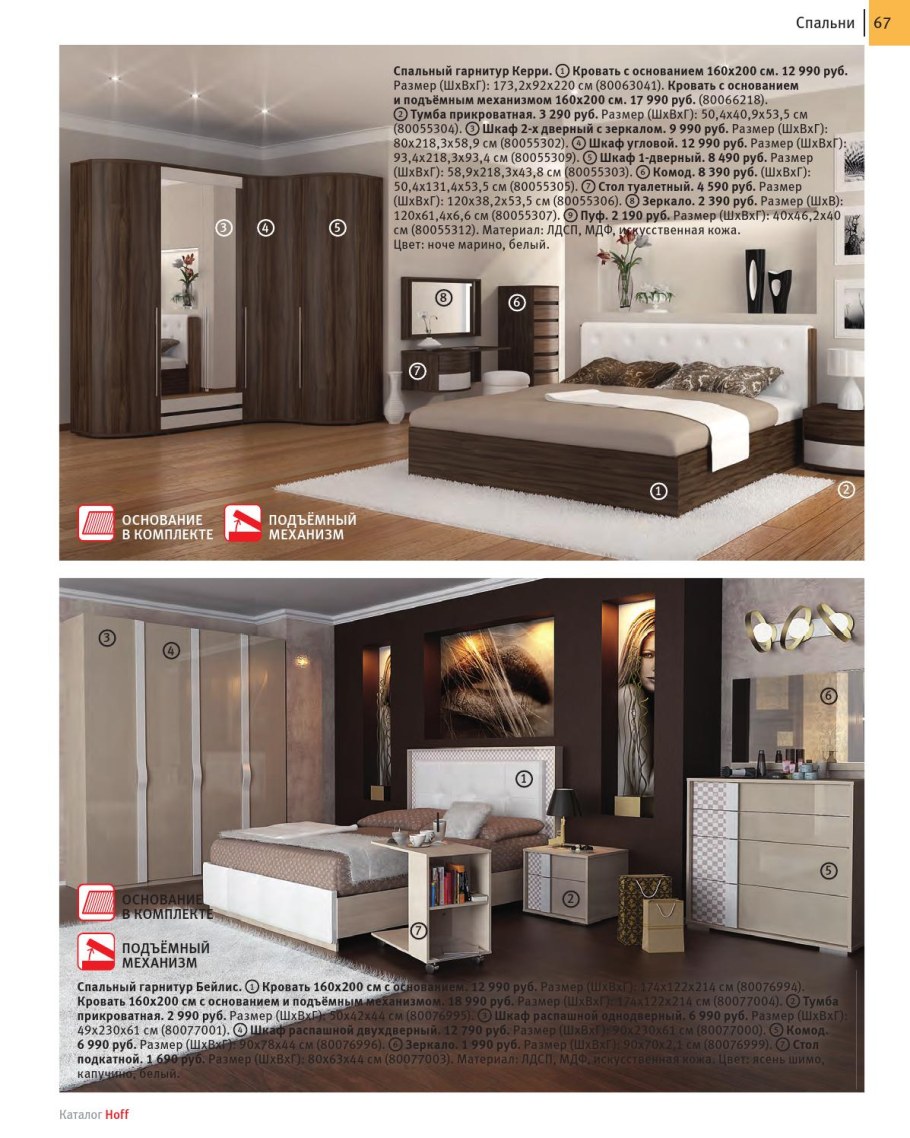 Спальный гарнитур Керри