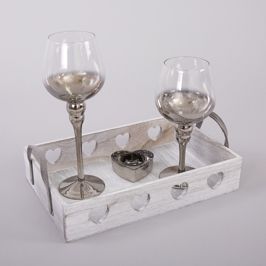 Набор подсвечников Home Accent a2000137 Pascal Gold (2в1)