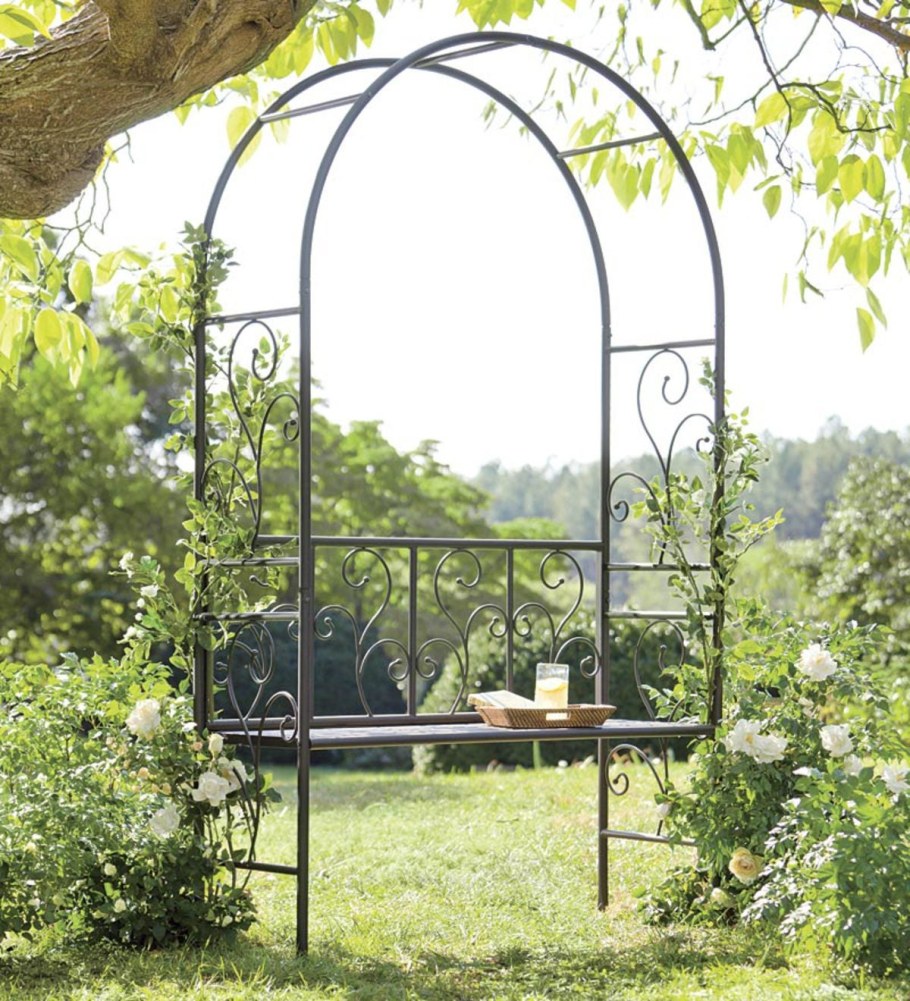 Пергола для цветов из металла